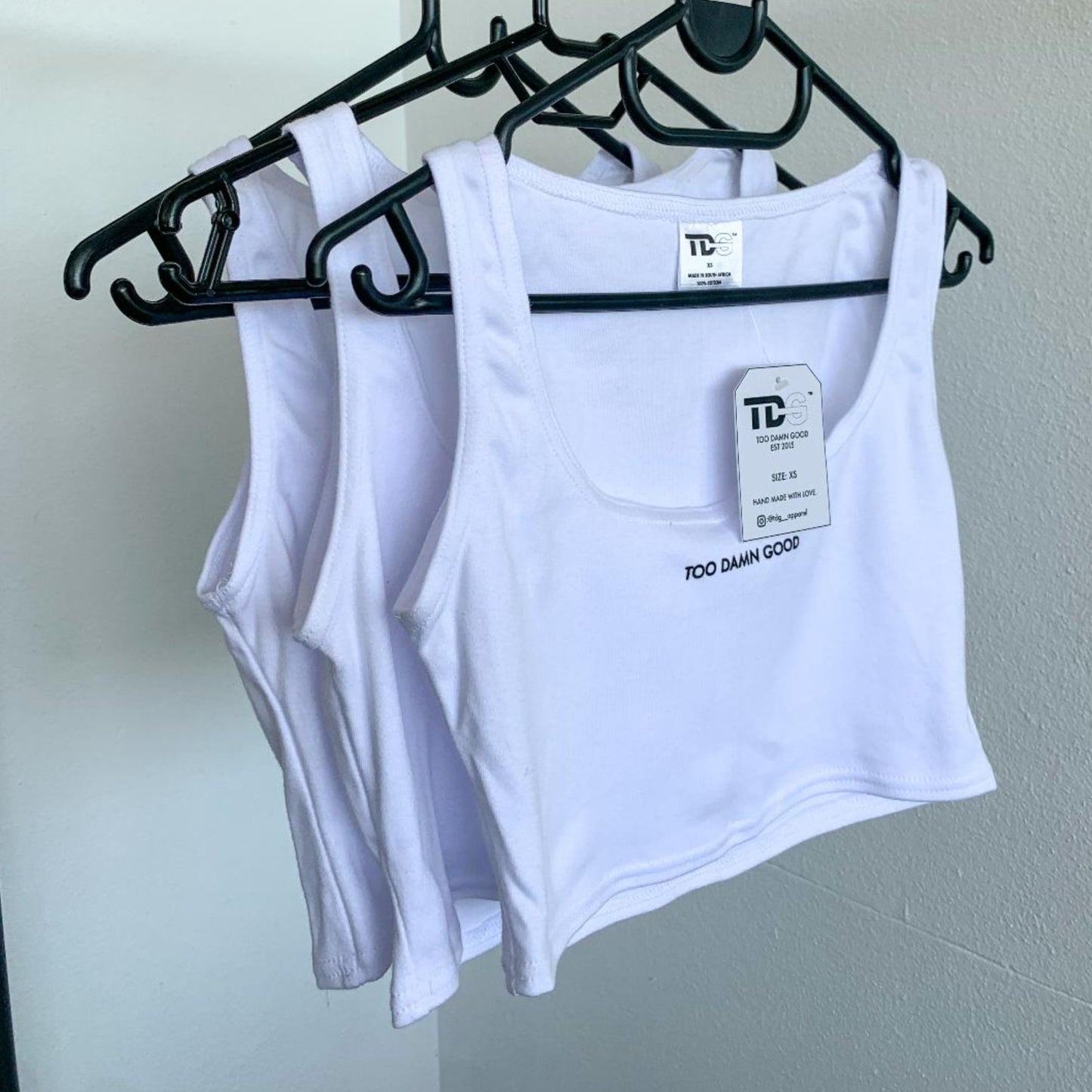 White Crop Tee