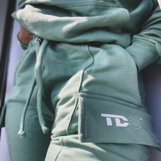 Mint Cargo Trackpants