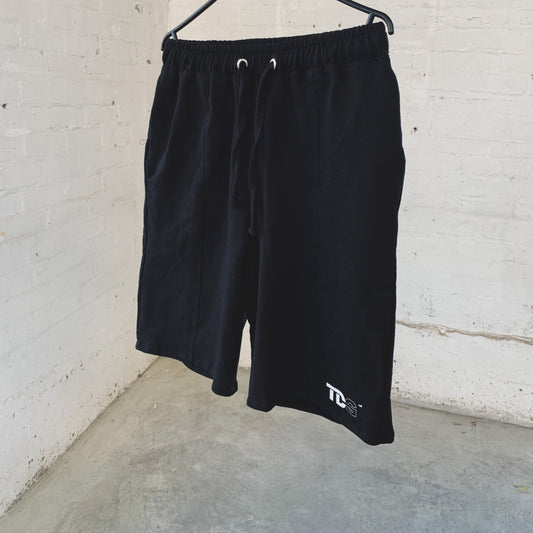 Black Cotton Shorts